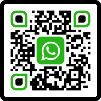 Scan de QR code met je telefoon om ons een WhatsApp bericht te sturen